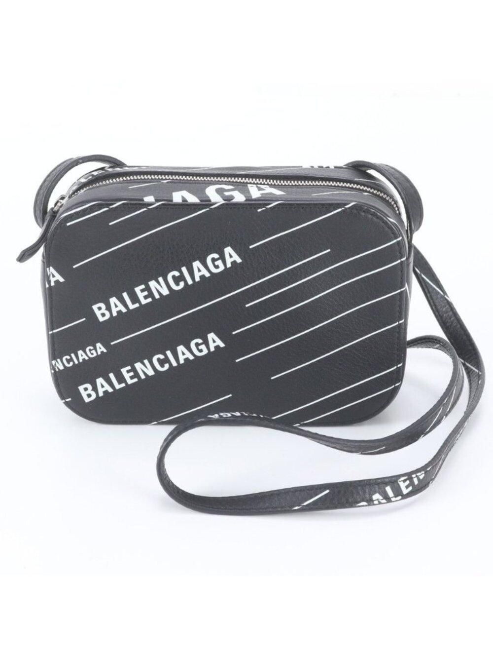 Balenciaga Everyday Camera Bag Leather Crossbody Black